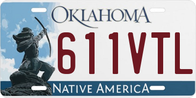 OK license plate 611VTL