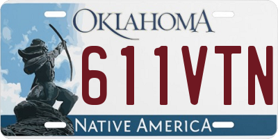 OK license plate 611VTN