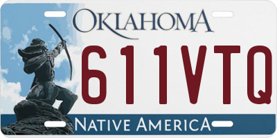 OK license plate 611VTQ