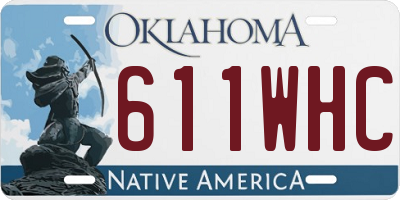 OK license plate 611WHC
