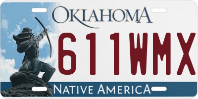 OK license plate 611WMX