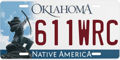 OK license plate 611WRC