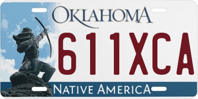 OK license plate 611XCA