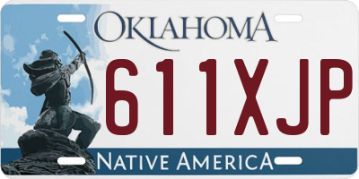 OK license plate 611XJP