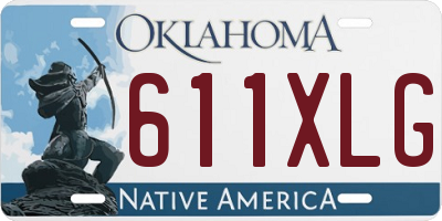 OK license plate 611XLG