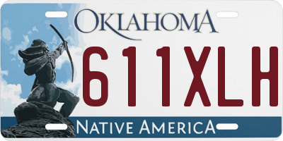 OK license plate 611XLH