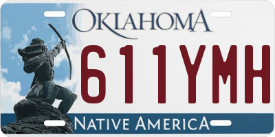 OK license plate 611YMH