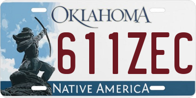 OK license plate 611ZEC