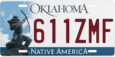 OK license plate 611ZMF