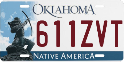 OK license plate 611ZVT