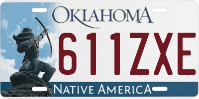 OK license plate 611ZXE