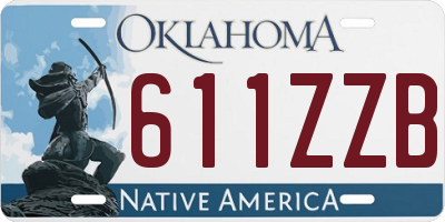 OK license plate 611ZZB