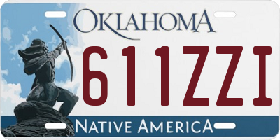 OK license plate 611ZZI