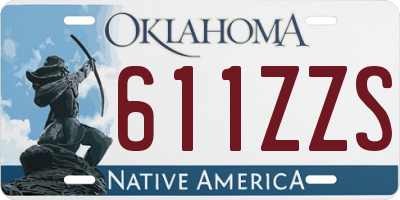 OK license plate 611ZZS