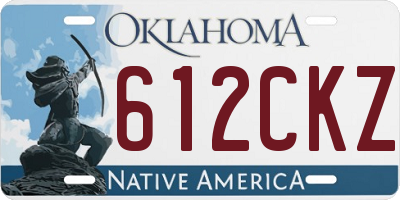 OK license plate 612CKZ