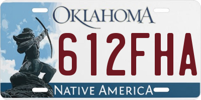 OK license plate 612FHA