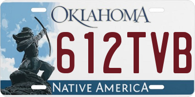 OK license plate 612TVB