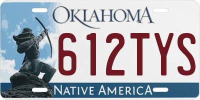 OK license plate 612TYS