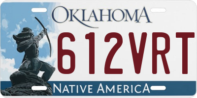 OK license plate 612VRT