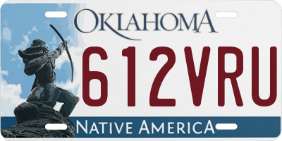 OK license plate 612VRU