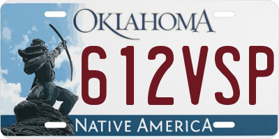 OK license plate 612VSP