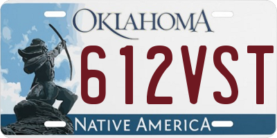 OK license plate 612VST