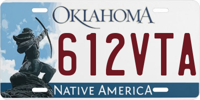 OK license plate 612VTA