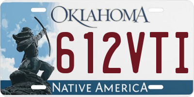 OK license plate 612VTI