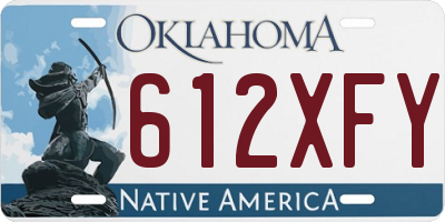 OK license plate 612XFY