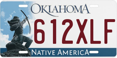 OK license plate 612XLF