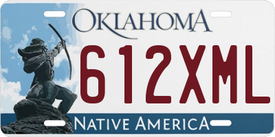 OK license plate 612XML
