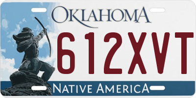 OK license plate 612XVT