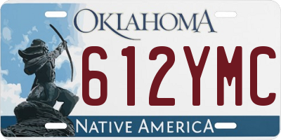 OK license plate 612YMC