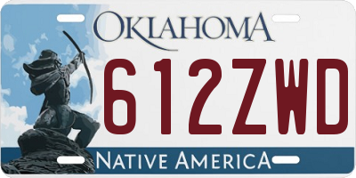 OK license plate 612ZWD