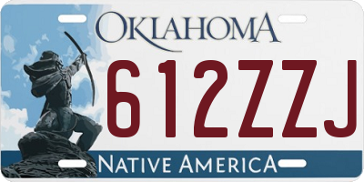 OK license plate 612ZZJ