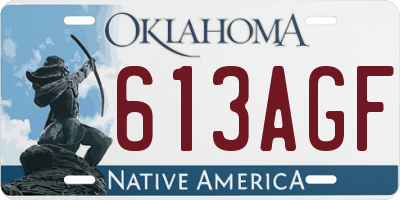 OK license plate 613AGF