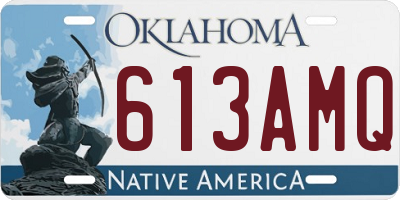 OK license plate 613AMQ