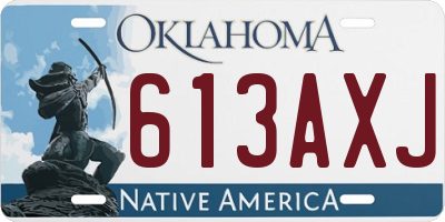 OK license plate 613AXJ