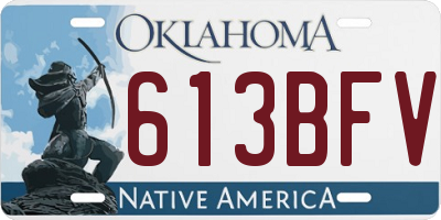 OK license plate 613BFV