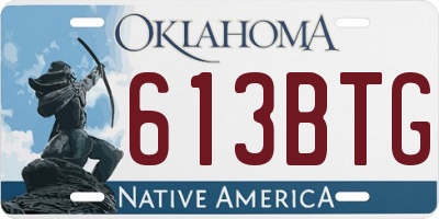 OK license plate 613BTG