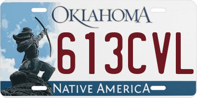 OK license plate 613CVL