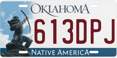 OK license plate 613DPJ