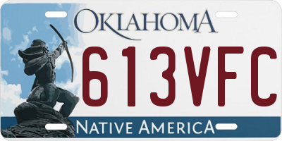 OK license plate 613VFC