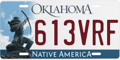 OK license plate 613VRF