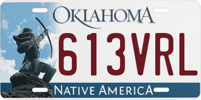 OK license plate 613VRL