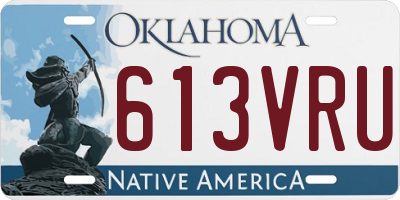 OK license plate 613VRU
