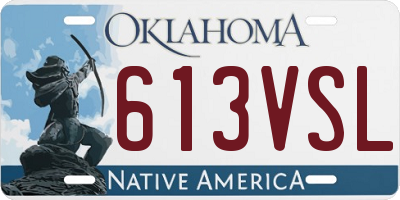 OK license plate 613VSL