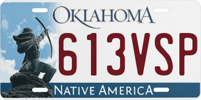 OK license plate 613VSP