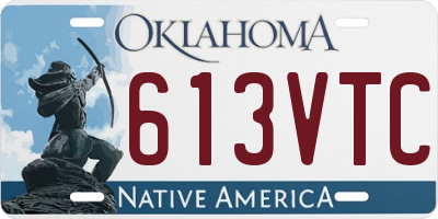 OK license plate 613VTC
