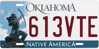 OK license plate 613VTE